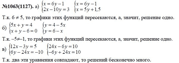 Ответ к задаче № 1063 (1127) - Ю.Н. Макарычев, Н.Г. Миндюк, К.И. Нешков, С.Б. Суворова, гдз по алгебре 7 класс